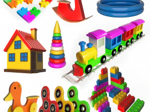 Collection de jouets des ann&eacute;es 25 Modèle 3D