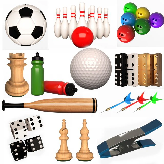 Sport Objects Collection 3D Model .c4d .max .obj .3ds .fbx .stl .blend 