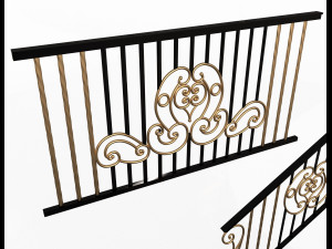 Railing Balcony and Footbridge Collection Model 3D