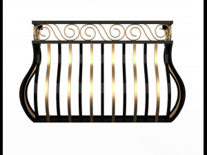 Railing Balcony and Footbridge Collection Model 3D