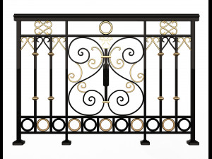 Railing Balcony and Footbridge Collection Model 3D