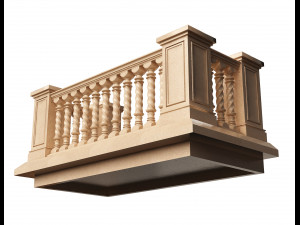 Railing Balcony and Footbridge Collection Model 3D