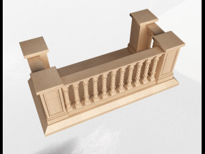 Railing Balcony and Footbridge Collection Model 3D