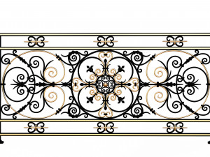 Railing Balcony and Footbridge Collection Model 3D