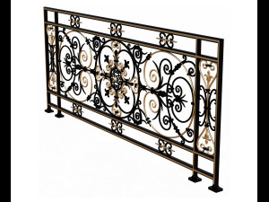 Railing Balcony and Footbridge Collection Model 3D