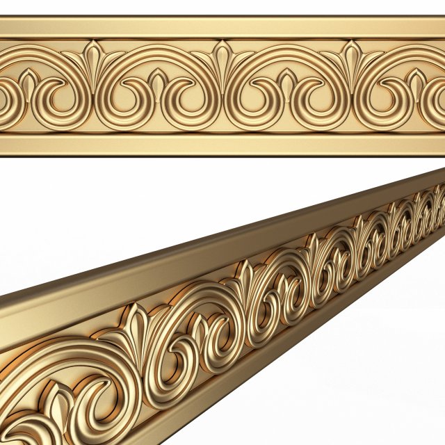 Ornament Element Molding 03 3D 모델 .c4d .max .obj .3ds .fbx .stl .blend 