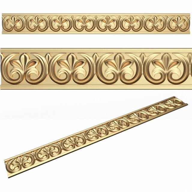 Ornament Element Molding 07 3D Model .c4d .max .obj .3ds .fbx .stl .blend