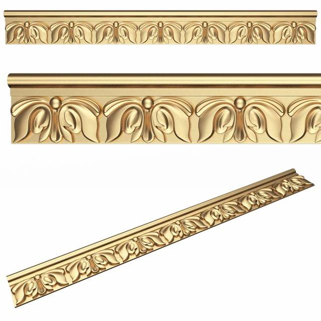 Ornament Element Molding 08 3D Model .c4d .max .obj .3ds .fbx .stl .blend 