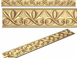 Moldagem de Elemento Ornamental 010 Modelo 3D