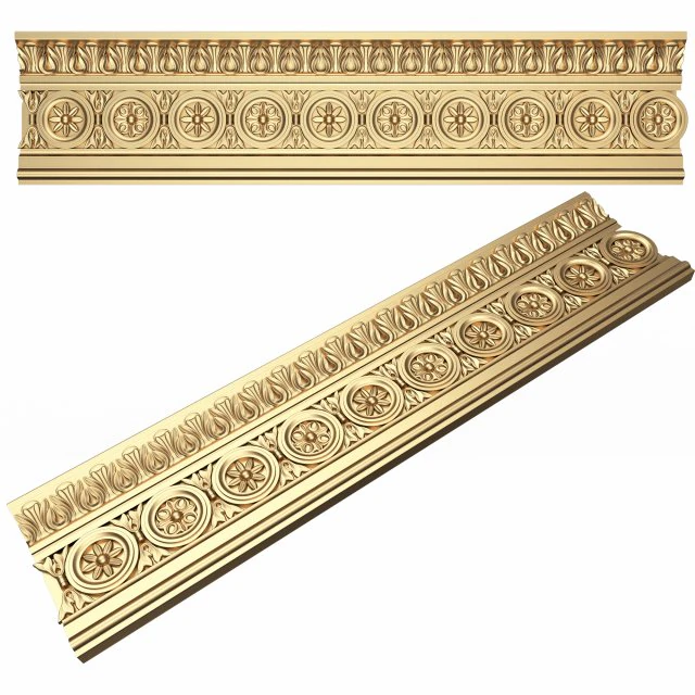 Ornament Element Molding 011 3D Model .c4d .max .obj .3ds .fbx .stl .blend