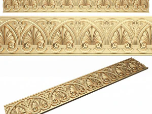 Zierelementleiste 012 3D Modell
