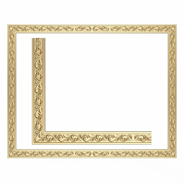 Moldura Cl&aacute;ssica 022 Modelo 3D .c4d .max .obj .3ds .fbx .stl .blend 