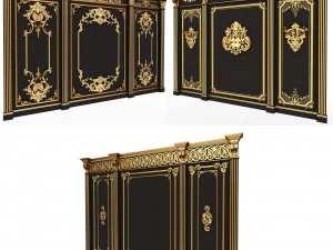 Coleção de Painéis Clássicos Boiserie Modelo 3D