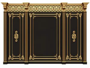 Boiserie Classic Panels Collection 3D Model