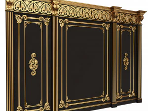 Boiserie Classic Panels Collection 3D Model