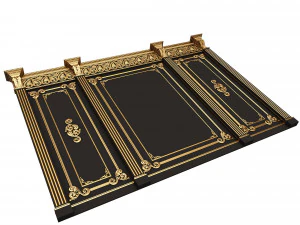 Boiserie Classic Panels Collection 3D Model
