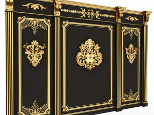 Boiserie Classic Panels Collection 3D Model