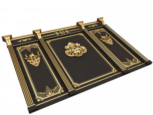 Boiserie Classic Panels Collection 3D Model