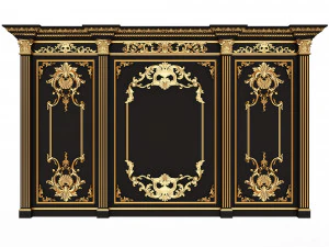 Boiserie Classic Panels Collection 3D Model
