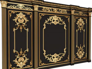 Boiserie Classic Panels Collection 3D Model