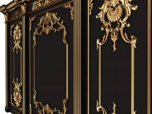 Boiserie Classic Panels Collection 3D Model