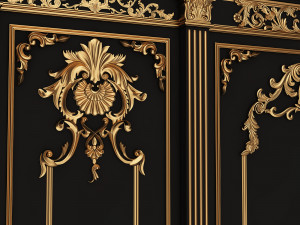 Boiserie Classic Panels Collection Modelo 3D