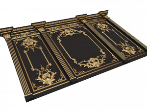 Boiserie Classic Panels Collection Modelo 3D