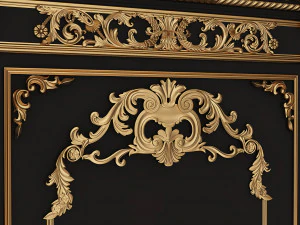 Boiserie Classic Panels Collection 3D Model