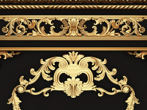 Boiserie Classic Panels Collection Modelo 3D