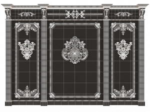 Boiserie Classic Panels Collection Modelo 3D