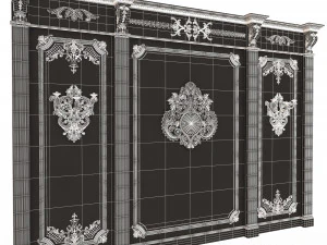 Boiserie Classic Panels Collection 3D Model