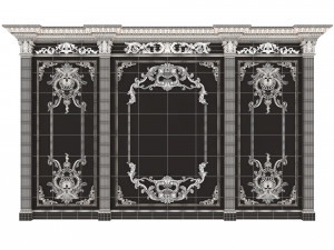 Boiserie Classic Panels Collection Modelo 3D