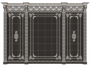 Boiserie Classic Panels Collection Modelo 3D