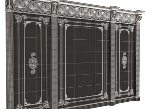 Boiserie Classic Panels Collection 3D Model