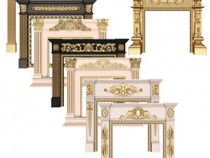 Classic Fireplace Collection 3D Model
