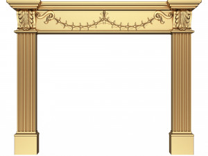 Classic Fireplace Collection Model 3D