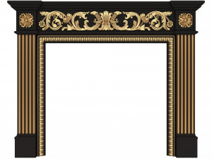 Classic Fireplace Collection Model 3D