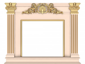 Classic Fireplace Collection Model 3D