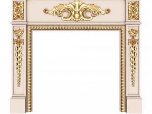 Classic Fireplace Collection Model 3D