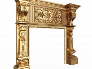 Classic Fireplace Collection Model 3D