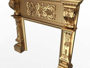 Classic Fireplace Collection Model 3D