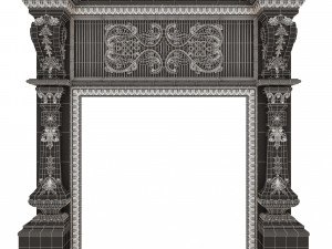 Classic Fireplace Collection Model 3D