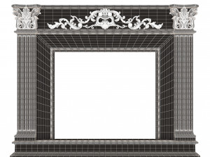 Classic Fireplace Collection Model 3D