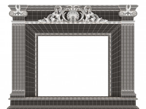 Classic Fireplace Collection Model 3D