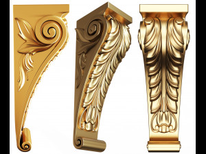 Collection of 33 Classic Carvings 03 Model 3D