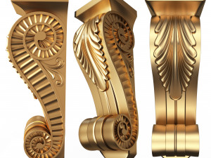 Collection of 33 Classic Carvings 03 Model 3D