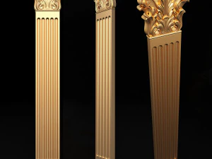 Column Capitals Collection 3D Model