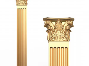 Column Capitals Collection 3D Model