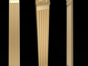 Column Capitals Collection 3D Model