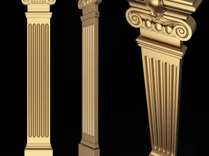 Column Capitals Collection 3D Model